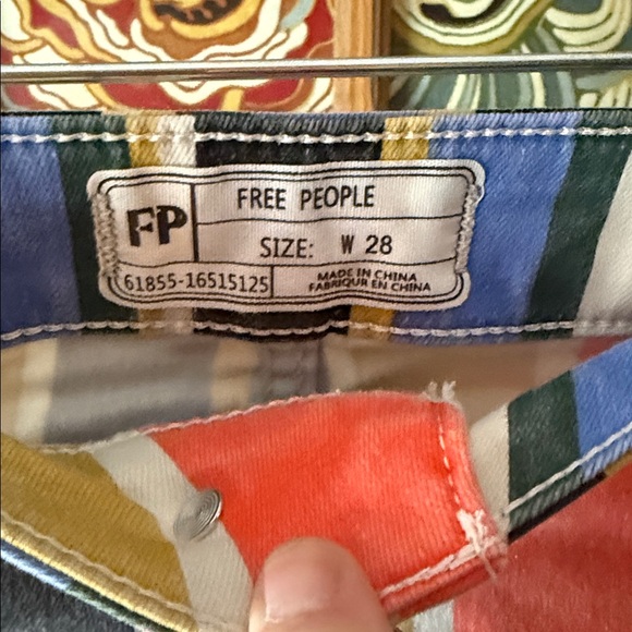 Free People Multicolor Vertical Stripe Pants - Picture 3 of 5